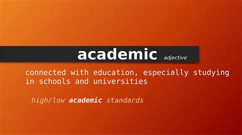 meaning academia